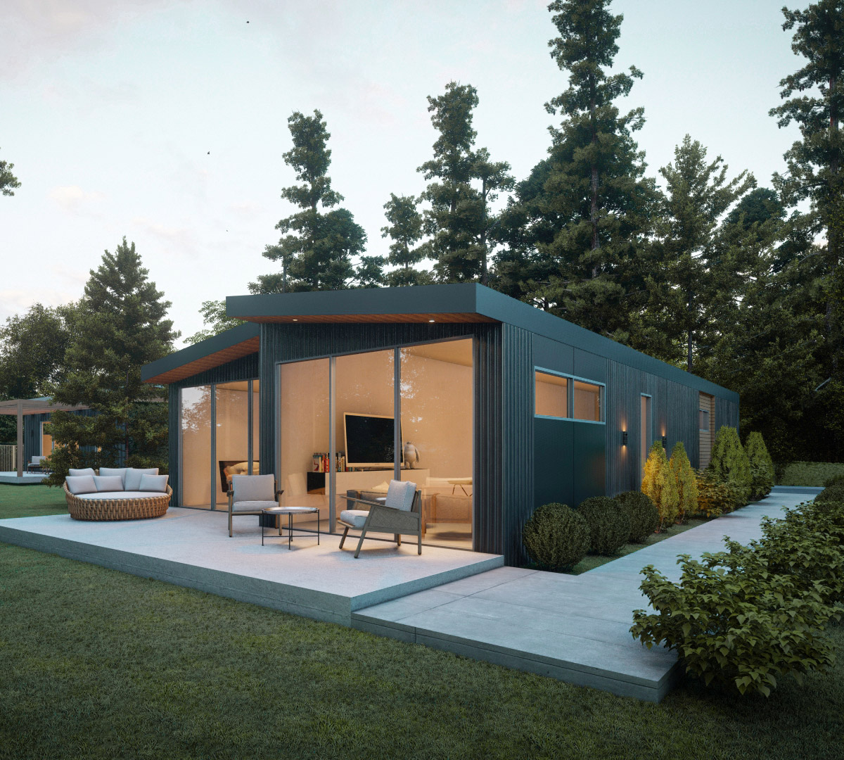 Cortez Island custom home ocean view