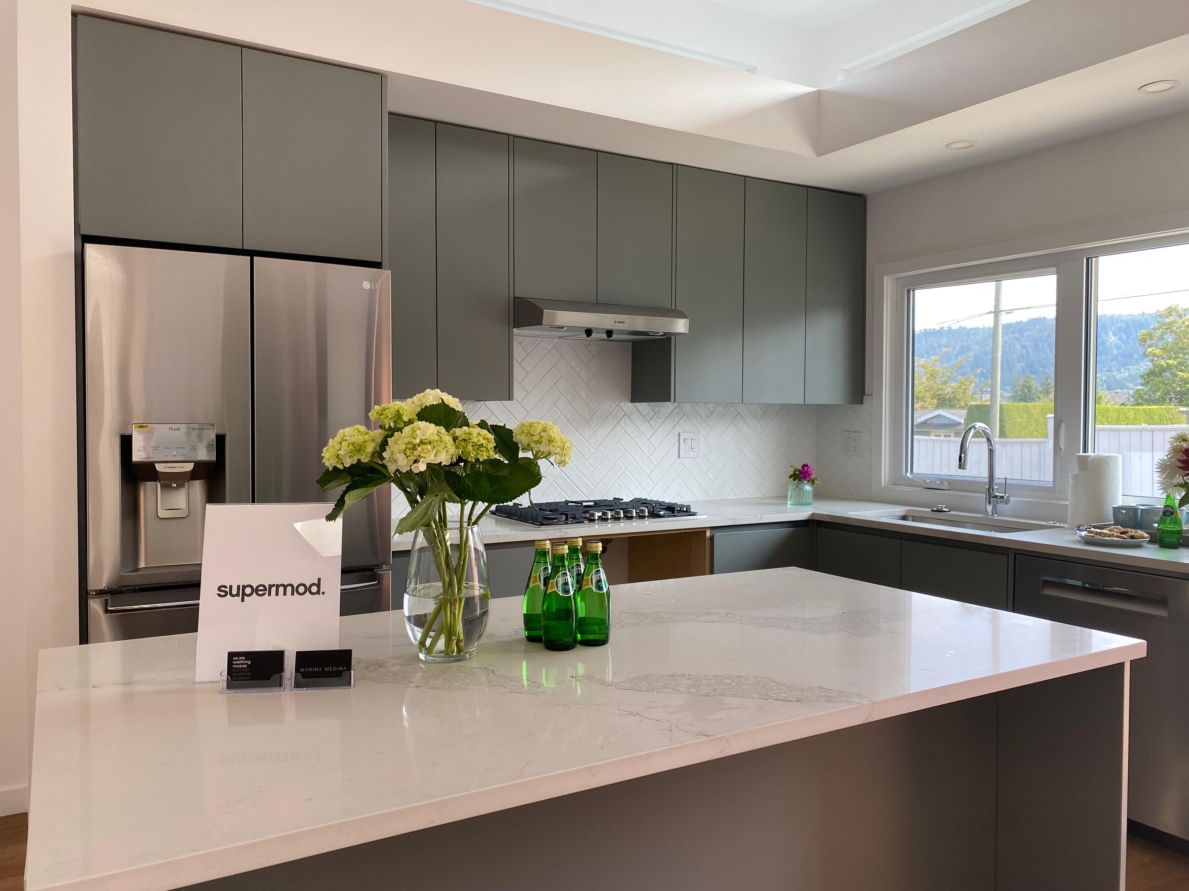 Deep Cove custom modular home British Columbia — kitchen 1