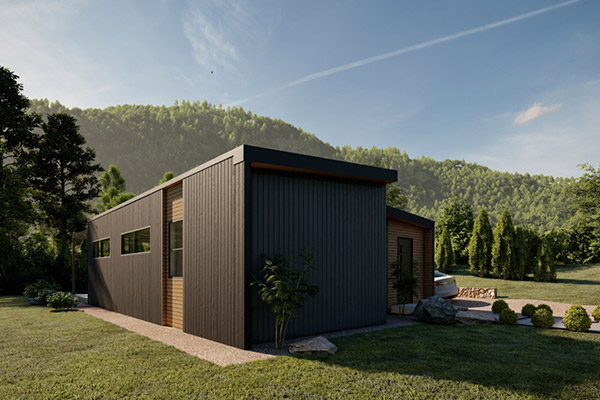Modular single level home British Columbia — exterior view 5