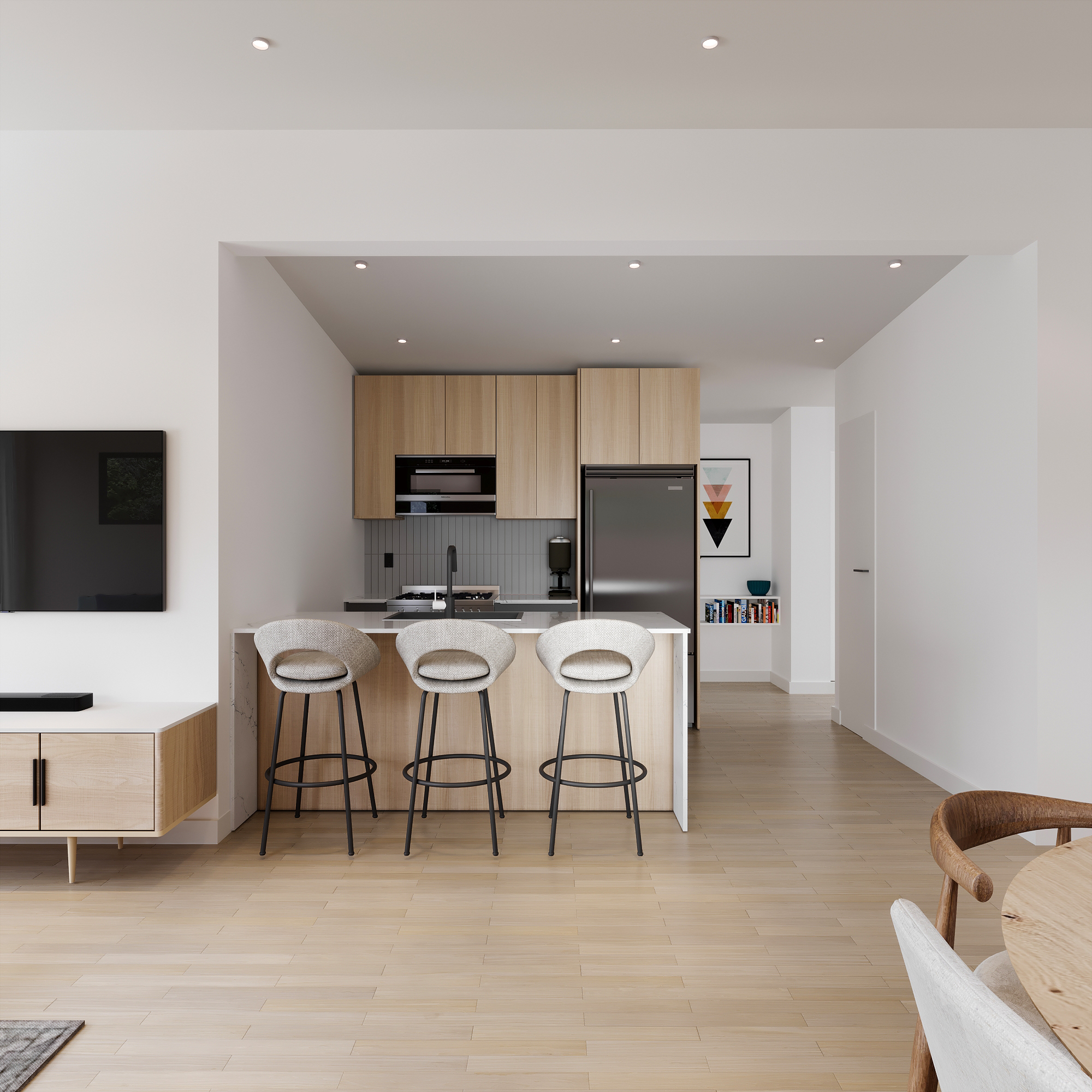 Modular single level home British Columbia — interior view 2