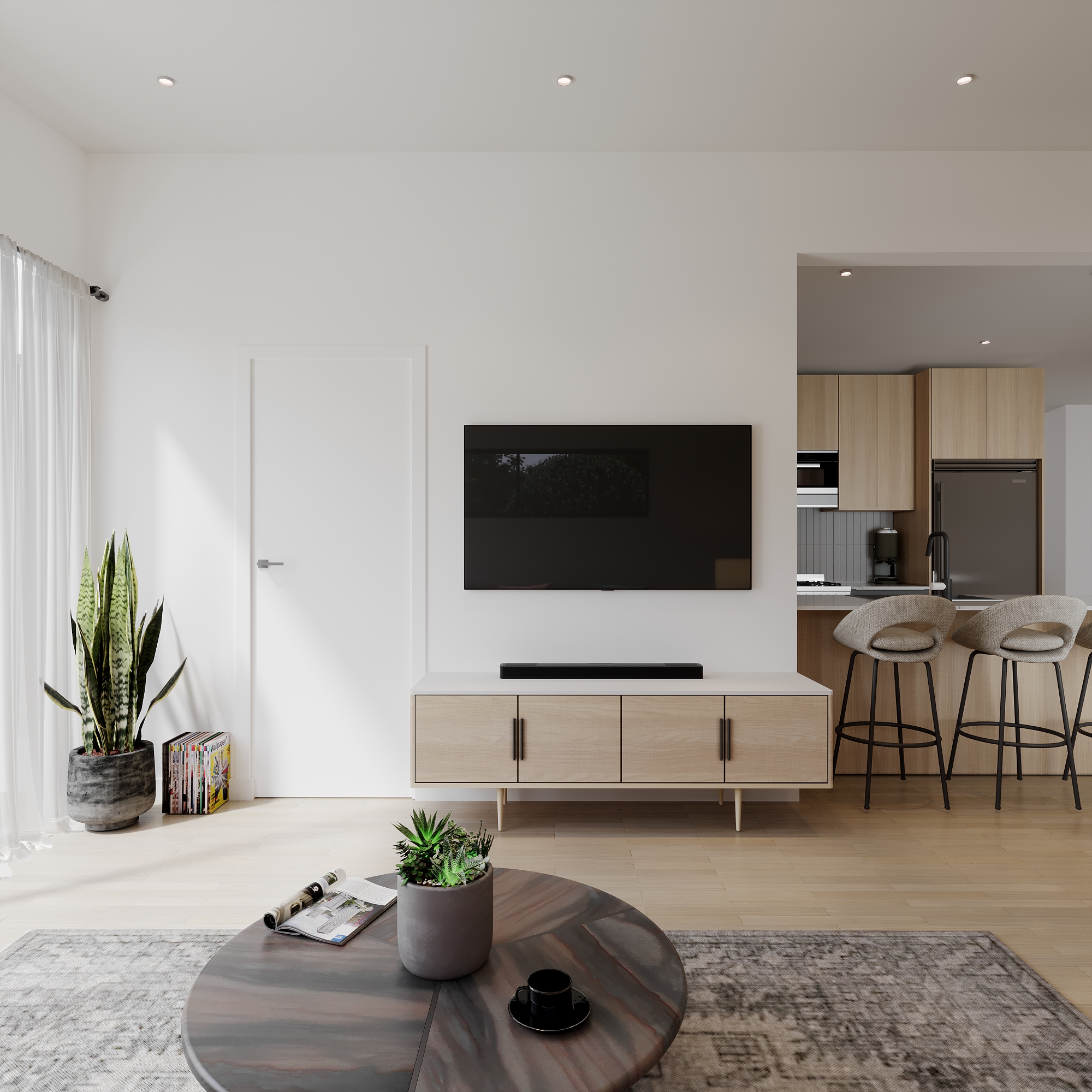 Modular single level home British Columbia — interior view 4