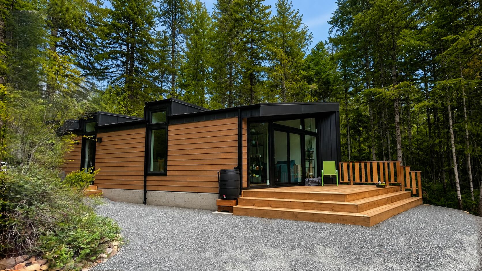 Custom coastal modular home Vancouver Island — exterior view 2