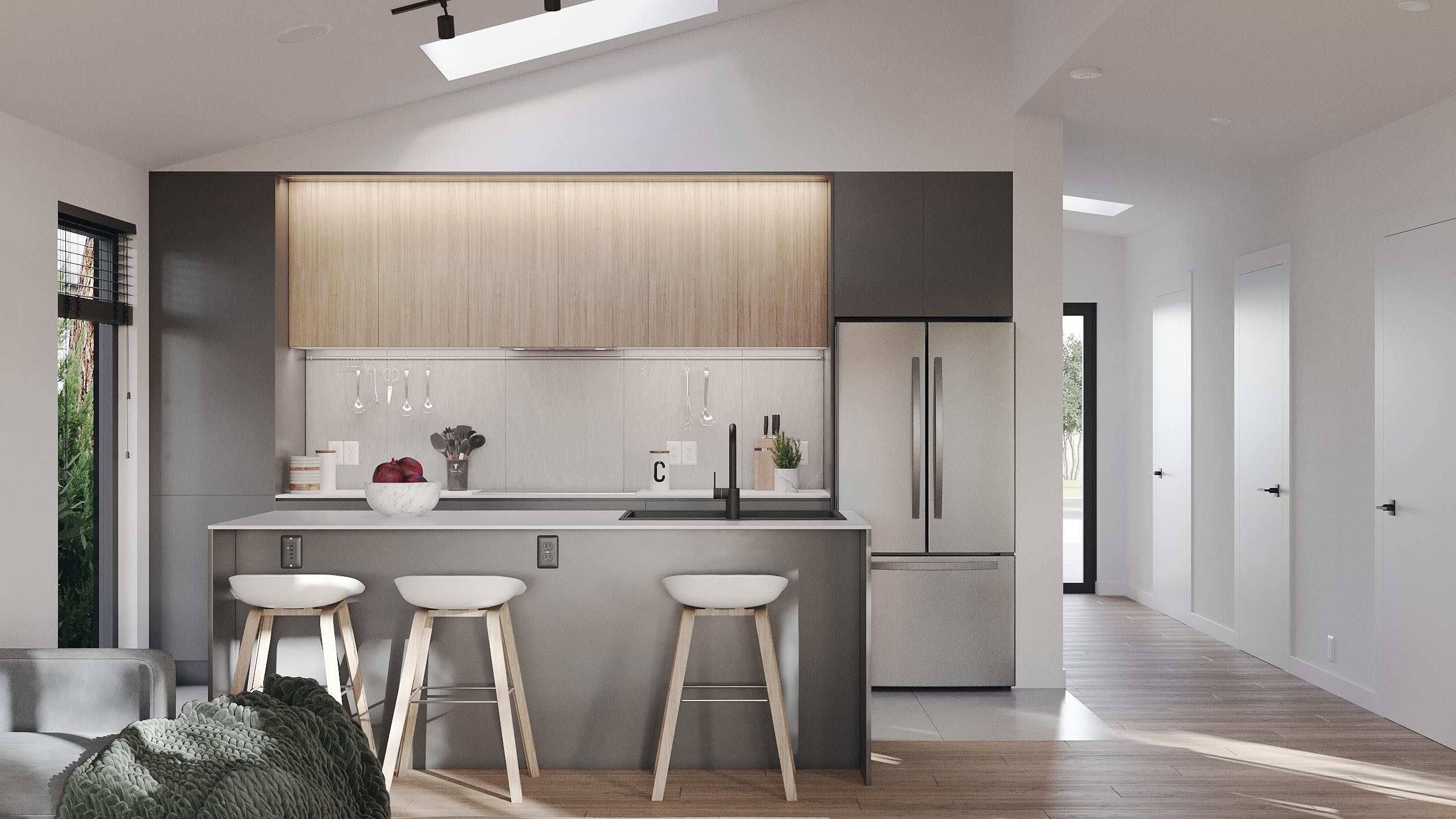 Modern backyard modular ADU British Columbia — kitchen 3