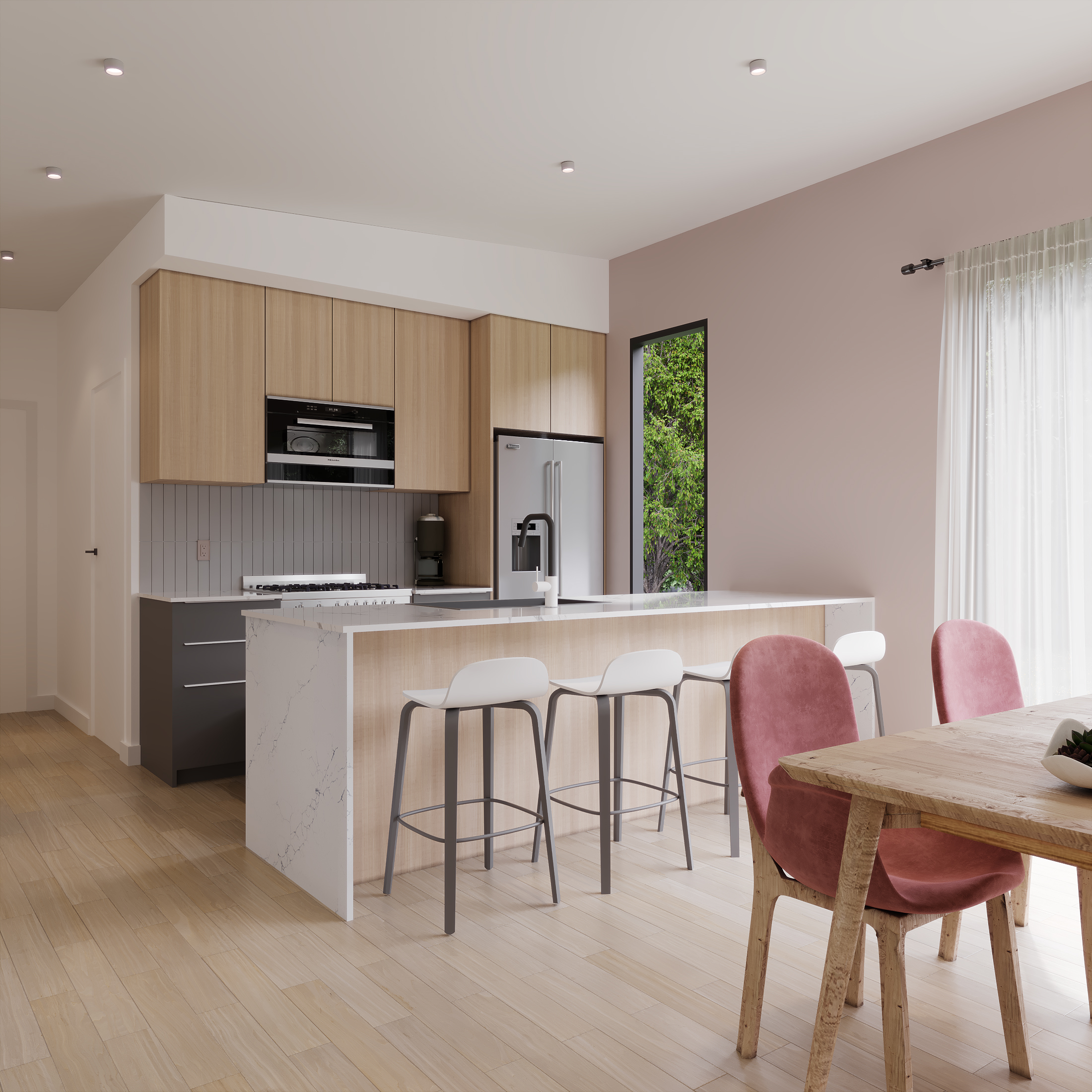 Modern prefab home Vancouver Island — interior view 3